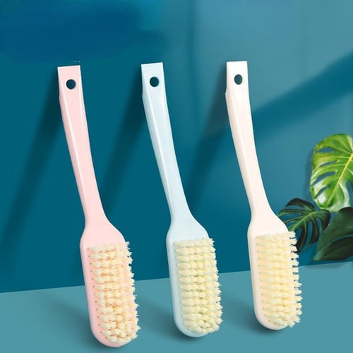 1pc Soft Bristle Cleaning Brush With Long Handle For Shoes