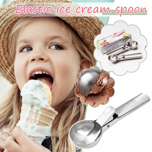 Fruit Scooper Durable Tasteless Ice Cream Scoop Stainless Steel