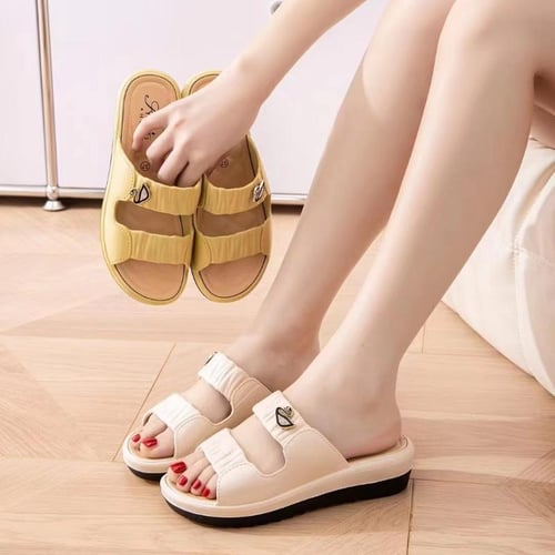 Women's Slippers Thick-soled Flip-flops Fashionable Outdoor Wear
