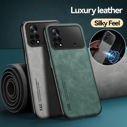 Luxury Brand Square Leather Phone Case For Xiaomi Poco X3 M3 11