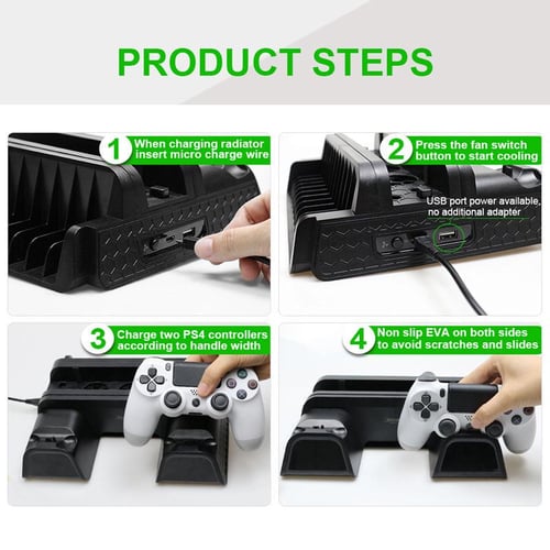  Vertical Stand for PS4 Slim / PS4 Pro Vertical Bracket Stand  Holder Compatible with PS4 PRO/ PS4 Slim Gaming Console(PS4 not included) :  Video Games