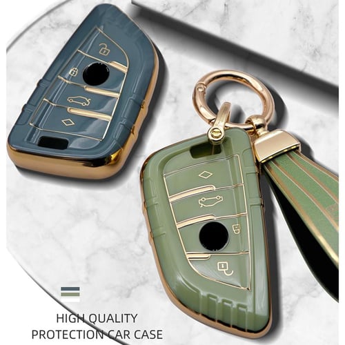 Car Remote Key Case Cover Shell Fob For BMW X1 X3 X5 X6 X7 1 3 5 6 7 Series  G20 G30 G11 F15 F16 G01 G02 F48 Keyless Accessories