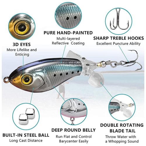 Topwater Fishing Lures Artificial Pencil Floating Plopper Fishing Bait  Bionic Noise Bait For - buy Topwater Fishing Lures Artificial Pencil  Floating Plopper Fishing Bait Bionic Noise Bait For: prices, reviews