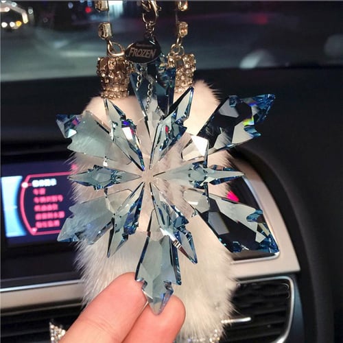 New Crystal Car Pendant Snowflakes Style Ornaments Rear View Mirror Hanging  Adornment Christmas Gifts Car Accessories for Girls - buy New Crystal Car  Pendant Snowflakes Style Ornaments Rear View Mirror Hanging Adornment