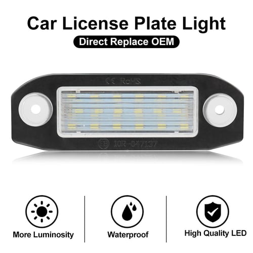 2 X Cars 18 LED Licence Number Plate Light For Volvo C70 S40 S60