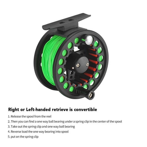 2+1BB Large Arbor Fly Fishing Reel Lightweight CNC Machined