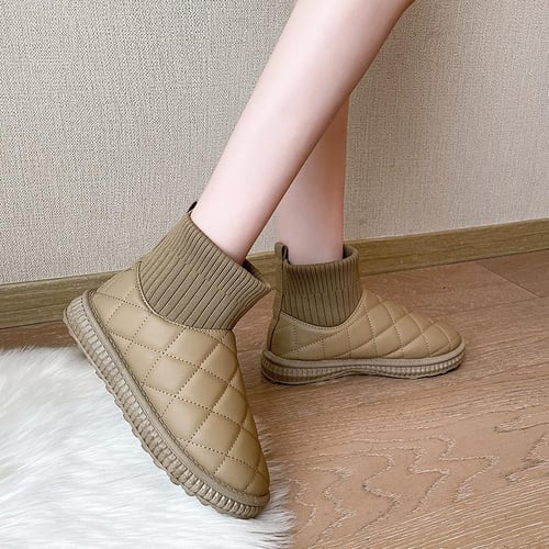 Waterproof Snow Boots for Women Winter Warm Thick Plush Platform