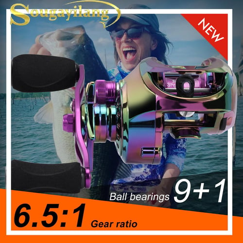 SOUGAYILANG Fishing Reel Casting Reel 7.7KG Max Drag Fishing Reel