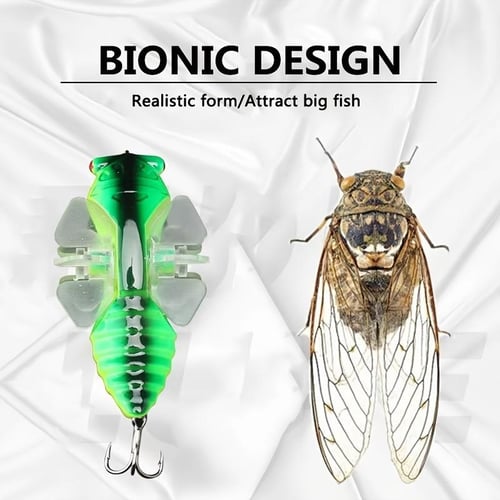 Bionic Cicada Hard Bait Rotating Bait with Propeller Three Hooks Is  Suitable for Fresh Water and Seawater Fishing. - buy Bionic Cicada Hard Bait  Rotating Bait with Propeller Three Hooks Is Suitable