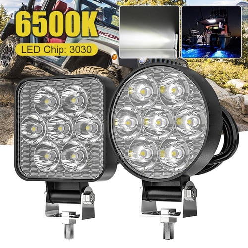 16 LED 48W LED Work Light Square Spot Flood Light Beam 12V 24V Offroad for  Truck Offroad 4X4 4WD Car SUV ATV - China Square 48W, Work Light
