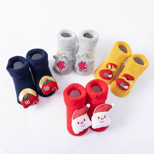 Fashion Baby Floor Socks Girls Boys Cute Cartoon Non-slip Cotton