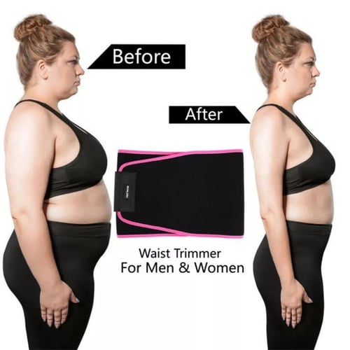 Cheap Sauna Women Waist Trimmer Belly Wrap Workout Sport Sweat Band  Abdominal Trainer Tummy Control Slimming Belt
