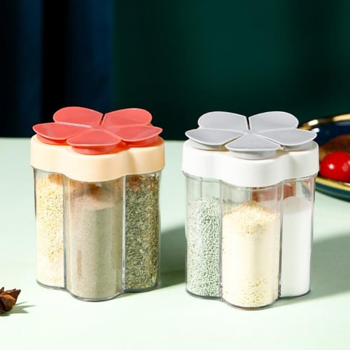 10Pcs 100ml Plastic Salt Pepper Seasoning Jar Condiment Bottles Sifter  Container