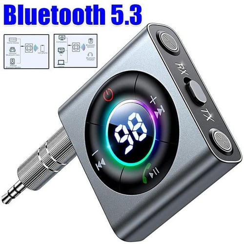 2 In 1 Wireless Bluetooth 5.0 Transceiver Adapter 3.5mm Car Music