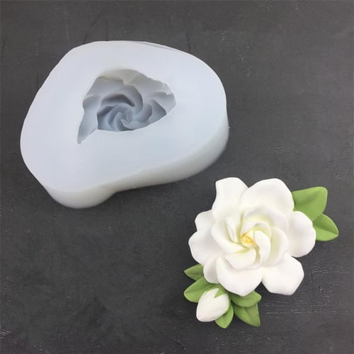 Flower shape Silicone Mold, Gardenia Flower Silicone Mold, DIY candle mold,  DIY Craft Mold For Decoration