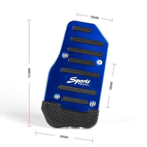 3Pcs Universal Racing Manual Non-Slip Foot Pedal Pad Cover