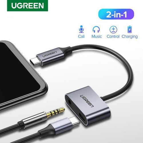 UGREEN USB C to AUX Cable Adapter Type C 3.5mm AUX Earphone Converter DAC  Chip
