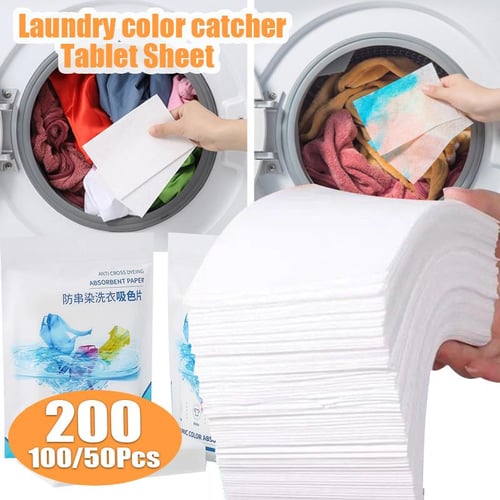 50PCS Laundry Detergent Tablet Sheet Washing Wipe Washing Machine Tide  Color Catcher Grabber Sheet Bubble Cloth Anti Dyed Home - buy 50PCS Laundry  Detergent Tablet Sheet Washing Wipe Washing Machine Tide Color