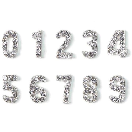 10PCS 3D Alloy Nail Charms Gems Mixed Metal Nail diamonds