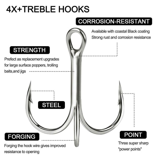 Anchor Hook Super Sharp Sea Fishing Hooks Treble Hook Triple Hooks
