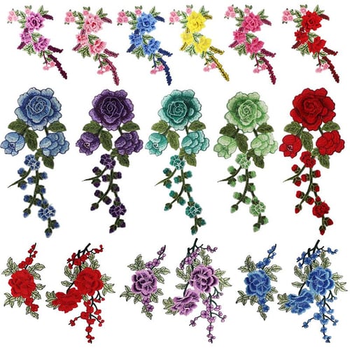 5pcs Colorful Flower Iron-on Patches For Clothing (red, Yellow, Blue,  Green, White)/ Embroidered Floral Appliques/ Cute Flower Patches/  Computerized Embroidery Clothing Accessory (can Be Sewn By Hand Or Glued  On)