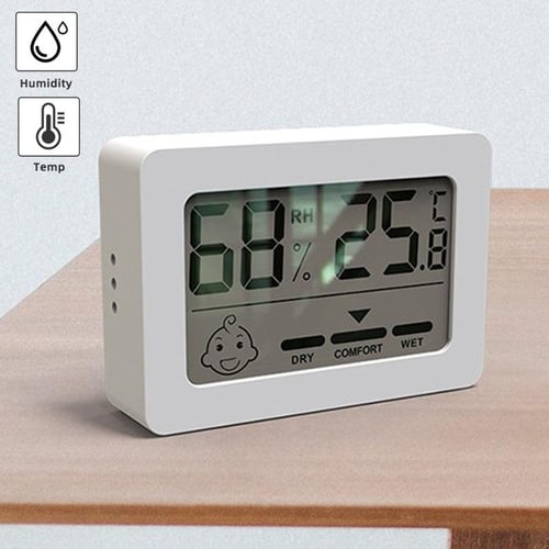 Cheap Digital Thermohygrometer Clock Wall Hanging Mini Electronic