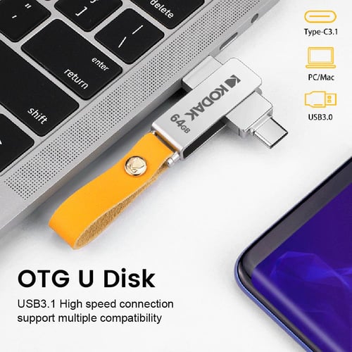 Type-C 64GB Key High Speed USB Flash Drive OTG Pen Drive 32GB Usb Stick  Pendrive