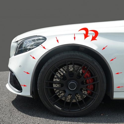 Universal Fender Flares Car Wheel Arches Wing Expander Arch Eyebrow Mudguard  Lip Body Kit Protector Cover