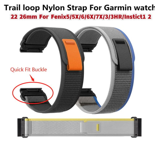  IOTUP 22MM Sport Nylon Watch Strap Band Quick Release for Garmin  Fenix 6X 6 Pro 5X 5 Plus 935 Approach S60 Quatix5 Wristband Bracelet (Color  : Yellow, Size : for Forerunner 945) : Electronics