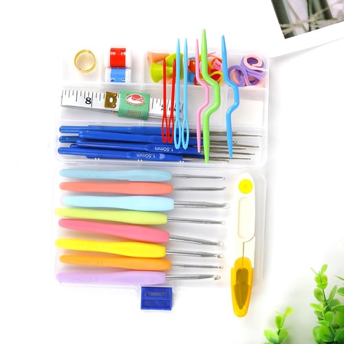 8pcs Small Crochet Hooks Needles Stitches Knitting Craft Case