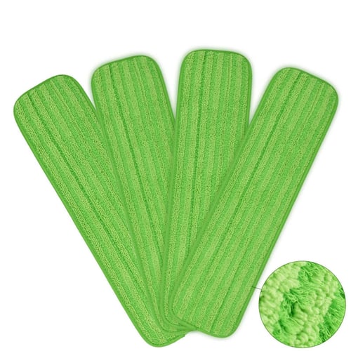 X3 Mop Replacement Microfiber Cleaning Pads, 4 Pack of Reusable Flat Mop Heads