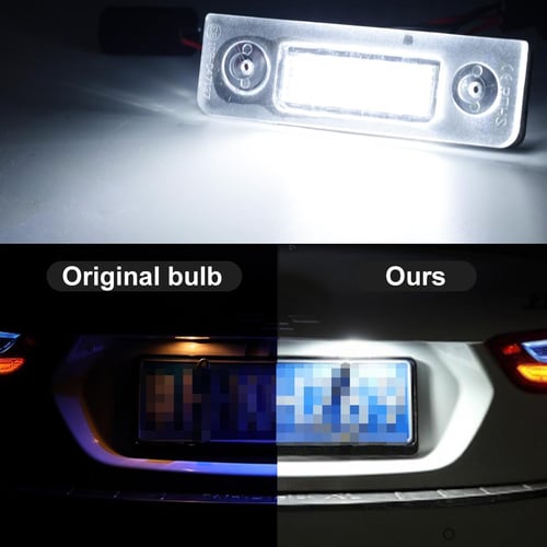 2Pieces LED Car Number License Plate Lights Accessories Lamps