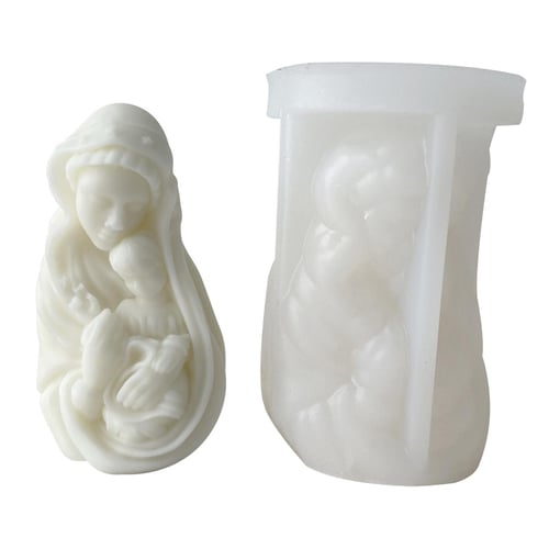 1 Set DIY Candle Pc Box 3D Candle Molds Christmas Candle Molds Pillar  Candle Molds Nativity Decor Candle Craft Unique Candle Molds Candle Making