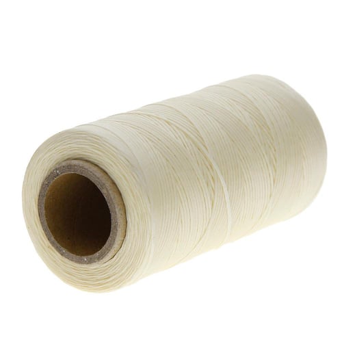 0.8mm 90m Leather Sewing Flat Waxed Thread Wax String Hand Stitching Craft  150D