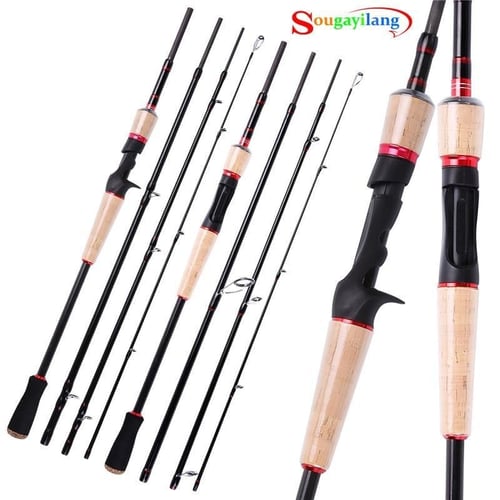 Spinning Casting Fishing Rods 2 .1 /2 .4m Travel Surf Fishing Pole Carbon  Fiber For Saltwater Rod - buy Spinning Casting Fishing Rods 2 .1 /2 .4m  Travel Surf Fishing Pole Carbon