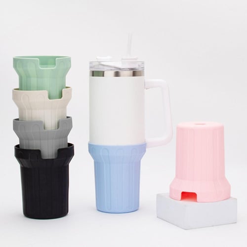 Water Bottle Silicone Boot Rhombus Texture Vacuum Cup Bottom