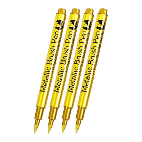 Brush Markers Scrapbooking, Metallic Marker Pens Writing