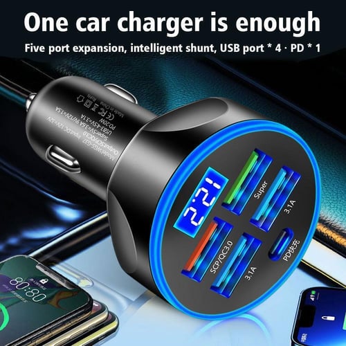 Auto 3.6A 2 Port Dual USB Car Charger Digital Led Display For Mobile Phone  Voltage Charging Adapter For Iphone Xiaomi - The iCase Shop