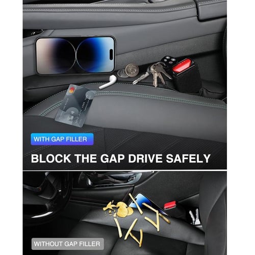 2x Car Seat Gap Fillers Car Crevice Plug Drop Blocker for SUV Car Truck