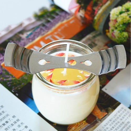 1pc 3 Hole Stainless Steel Candle Wick Holder, Silver Candle Wick Centering  Device For Home