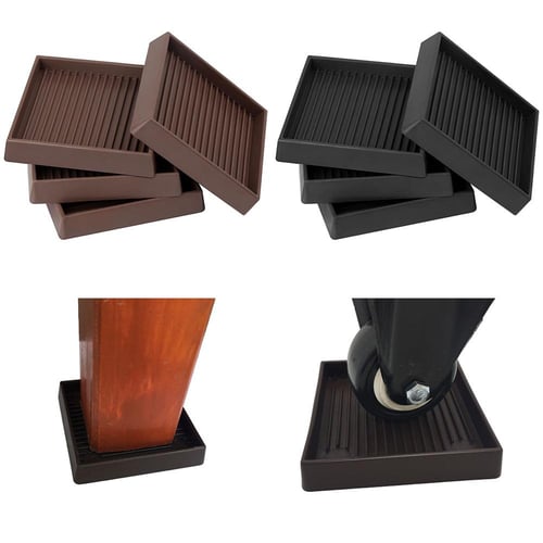4Pcs bed wheel stopper Furniture Pads Hardwood Caster Cups Furniture  Coasters
