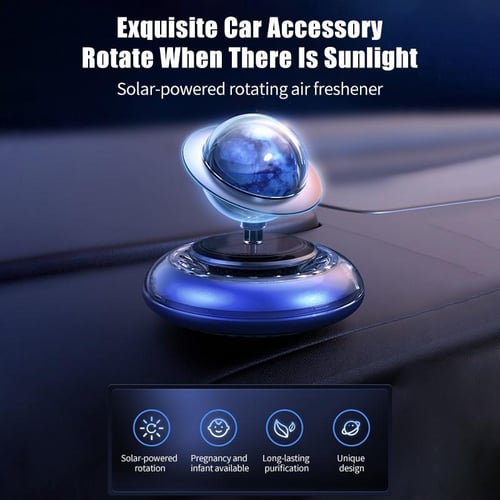 Solar Rotating Car Perfume Air Freshener Aromatherapy Ornament Car