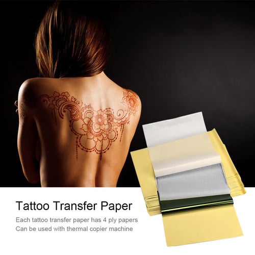 Tattoo A4 Transfer Paper 100 Sheets Tattoo Transfer Paper Stencil Carbon  Copier Spirit Stencil Carbon 4 Layers Thermal Paper