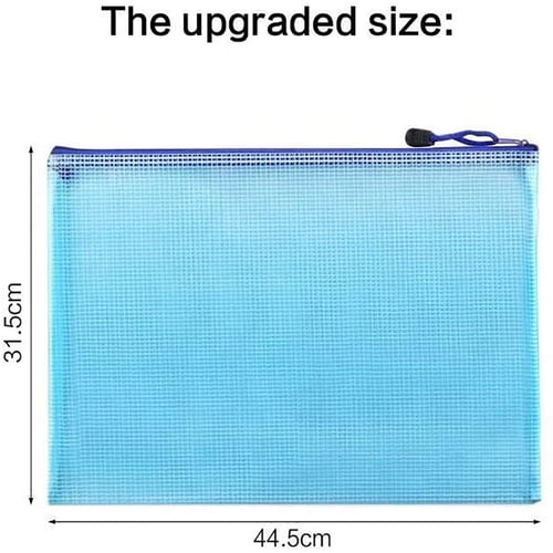 30 Pack Mesh Zipper Pouch Document Bag, A3, A4