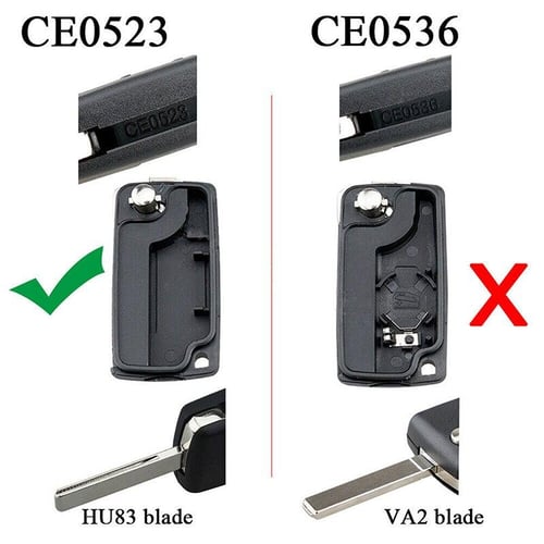  3 Buttons CE0523/CE0536 Replacement HU83/VA2 Blade