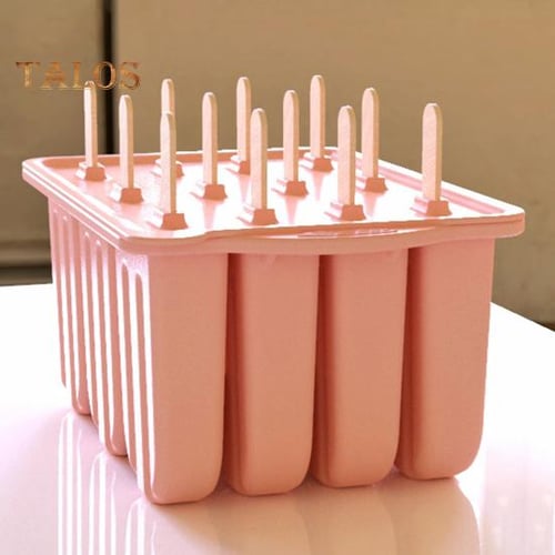 Number-one Popsicle Molds, 12-cavities Reusable Silicone Popsicle Molds for  Kids, Homemade Easy Release Ice Pop Maker with Popsicle Sticks, Bags, tie  wires, Funnel and Cleaning Brush 