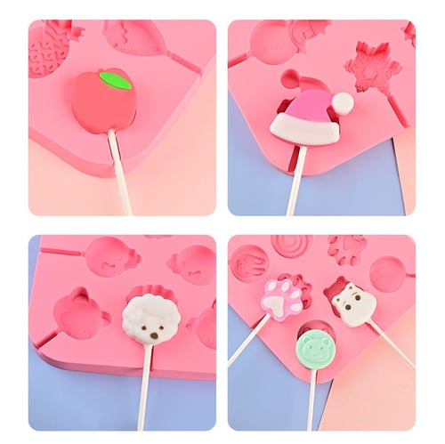 1pc Silicone Lollipop Molds,Sucker Molds,Round Chocolate Lollipops