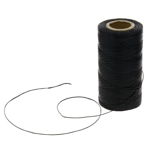 50m/Roll Leather Sewing Flat Waxed Thread Wax String Hand