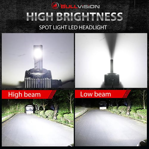 Cheap 2Pcs 180000LM D3S LED Headlights Canbus D1S D2S D4S D5S D8S D1R D2R  D2C D3R D4R Turbo LED 160W CSP 5070 Chip 6000K White Plug&Play Auto  Headlamp