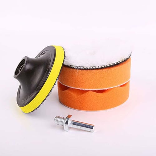 3 Inch Buffing and Polishing Pad Kit 6PCS Car Foam Drill Polishing Pad Kit  M6 Buffing Pads Car Polishing Pad for Car Sanding